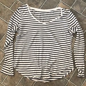 Old Navy Striped Shirt b&w
